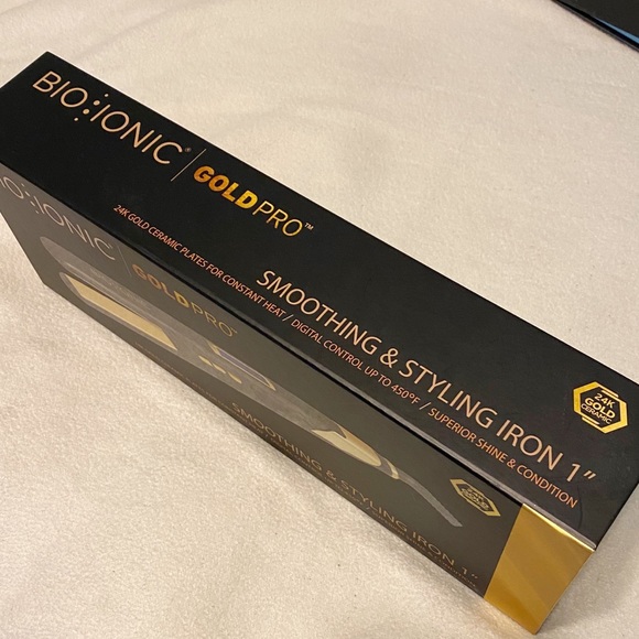 NEW* Bio Ionic Gold Pro Curling Iron 1” inch - Picture 4 of 5
